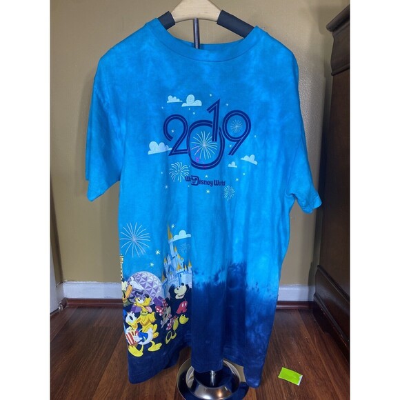 Walt Disney World 2019  Ombré  tye dye t Shirt M med - Picture 1 of 7